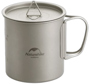 Чашка с крышкой Naturehike 20Cj Titanium 450 - Фото 1 большая
