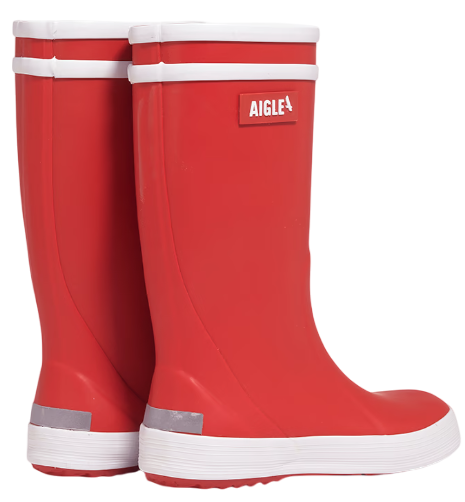 Сапоги детские Aigle Lolly Pop Fur 2 Rouge - Фото 4 большая