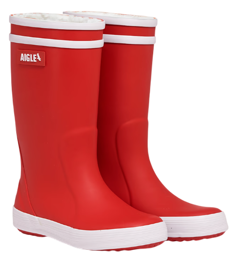 Сапоги детские Aigle Lolly Pop Fur 2 Rouge - Фото 5 большая