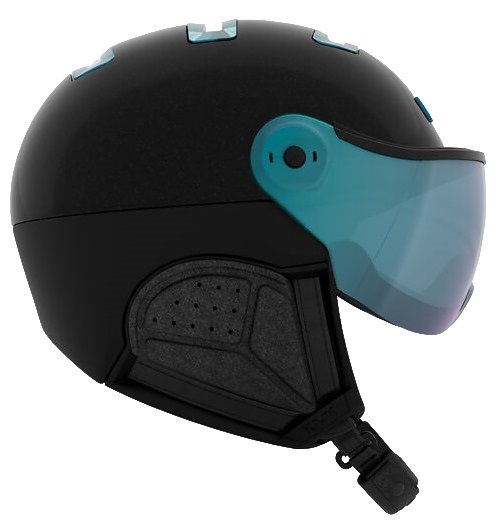 Горнолыжный шлем Kask Chrome Visor Black/Sky - Фото 1 большая