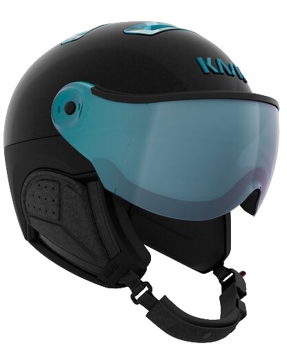 Горнолыжный шлем Kask Chrome Visor Black/Sky - Фото 2 большая