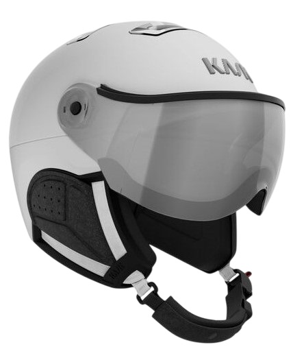 Горнолыжный шлем Kask Chrome Visor White/Silver - Фото 2 большая