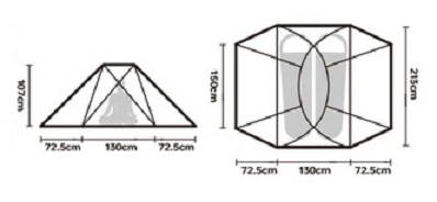 Палатка Naturehike Butterfly White/Green - Фото 2 большая