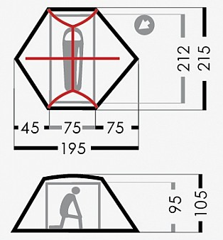Палатка Normal Эльбрус 1 Si PU Олива - Фото 2 большая
