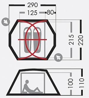 Палатка Normal Зеро Z 2 PRO Si PU Олива - Фото 13 большая