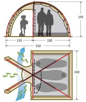 Палатка Alexika Minnesota 3 Luxe Green - Фото 2 большая