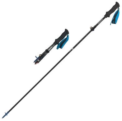 Треккинговая палка Naturehike St07 All Carbon 5-Node Sky Blue - Фото 2 большая