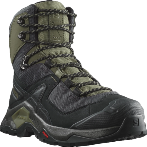 Ботинки мужские Salomon Quest Element Gtx Black/Deep Lichen Green/Olive Night - Фото 2 большая