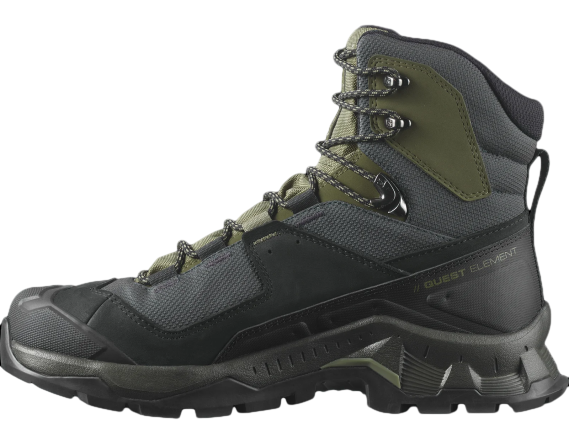 Ботинки мужские Salomon Quest Element Gtx Black/Deep Lichen Green/Olive Night - Фото 4 большая