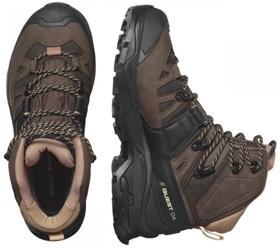 Ботинки женские Salomon Quest 4 Gtx Shopping Bag/Black/Cork - Фото 3 большая