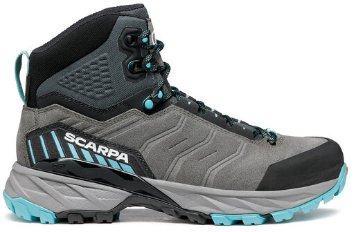 Ботинки женские Scarpa Rush Trek Gtx Midgray/Aqua - Фото 1 большая