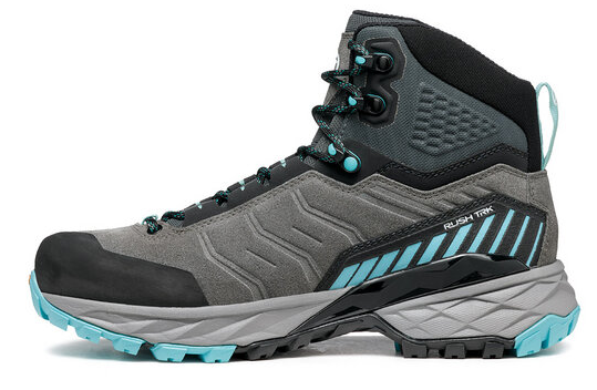 Ботинки женские Scarpa Rush Trek Gtx Midgray/Aqua - Фото 3 большая