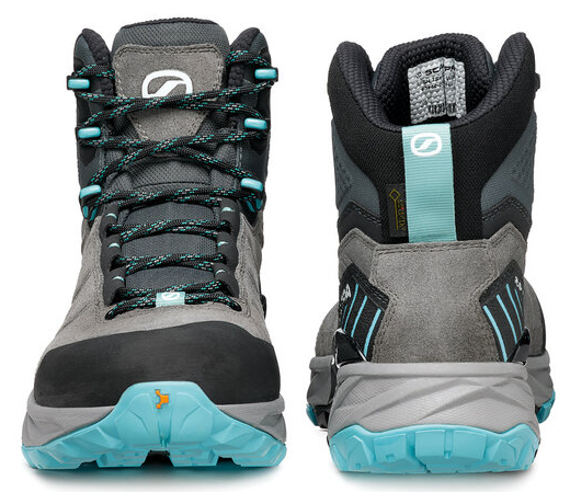 Ботинки женские Scarpa Rush Trek Gtx Midgray/Aqua - Фото 4 большая