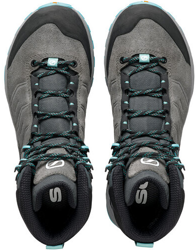 Ботинки женские Scarpa Rush Trek Gtx Midgray/Aqua - Фото 6 большая