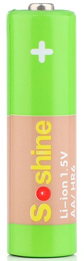 Комплект Soshine ЗУ Chocolate + 4 шт АА 1,5В, 2200мАч Li-Ion - Фото 5 большая