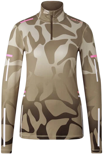 Лонгслив женский Bogner Fire+Ice Ilvy3 Brown/Beige - Фото 1 большая