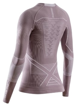 Лонгслив женский X-Bionic Energy Accumulator Light Dusty Lavender/Arctic White - Фото 2 большая