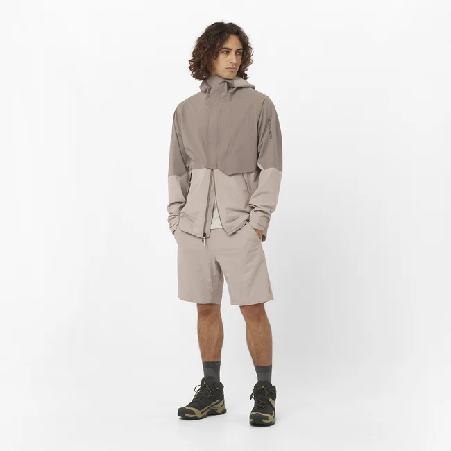 Кроссовки мужские Salomon X Ultra 5 Mid Gtx Peat/Gray Green/Blue Nights - Фото 8 большая