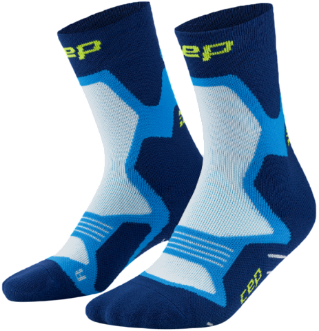 Носки CEP CT105U Core Run Cushion Mid Cut Blue - Фото 3 большая