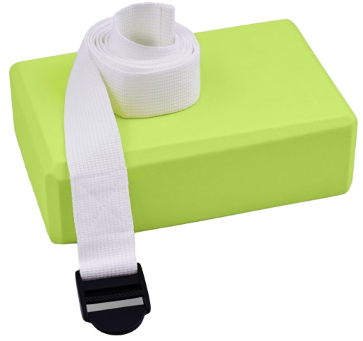 Набор для тренировок PRCTZ Yoga Strap&Block 2-piece Set - Фото 1 большая