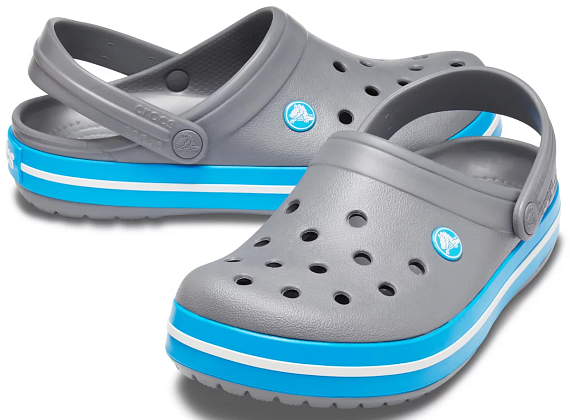 Сандалии Crocs Crocband Dark Grey - Фото 5 большая