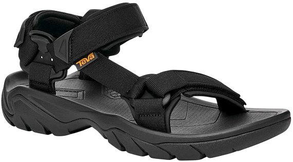 Сандалии мужские Teva Terra FI 5 Universal Black - Фото 6 большая