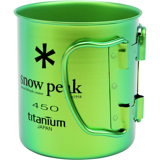 Кружка Snow Peak Titanium Single 450 Green - Фото 2 большая