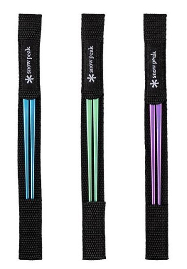 Палочки для суши Snow Peak Titanium Chopsticks Green - Фото 2 большая