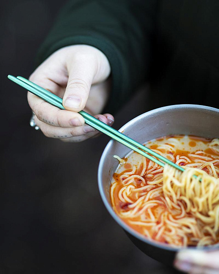 Палочки для суши Snow Peak Titanium Chopsticks Green - Фото 5 большая