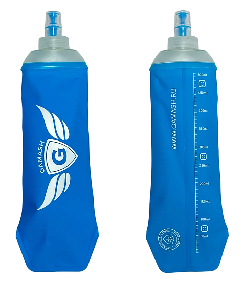 Бутылка мягкая Gamash (узкое горло, мягкое дно) 500мл - Фото 3 большая