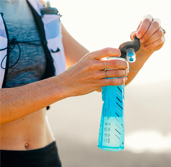 Фляга HydraPak Ultraflask Speed 0,5L Голубой - Фото 5 большая