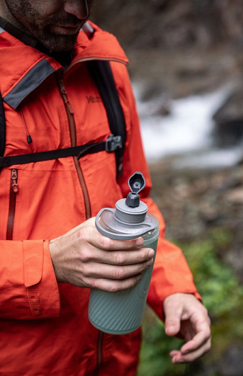 Бутылка HydraPak Flux 1L Зелёный - Фото 4 большая