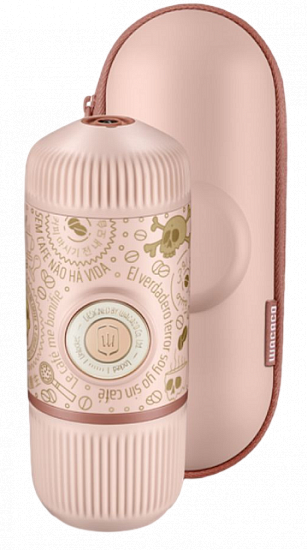 Кофемашина WACACO Nanopresso с чехлом Dark Soul Pink - Фото 1 большая