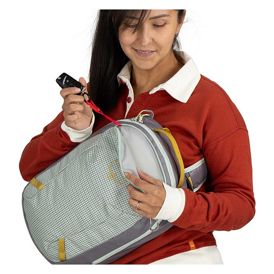 Рюкзак Osprey Transporter Sling Frosty Mint/Soundwave Grey - Фото 10 большая