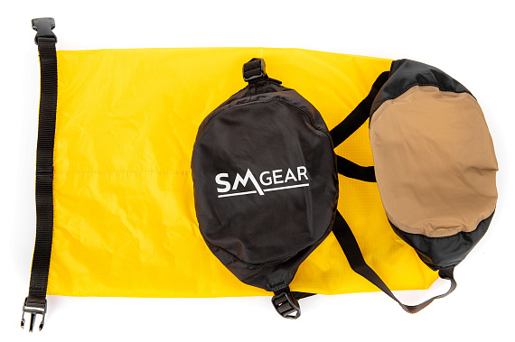 Компрессионный гермомешок SMGear Таффета 10л Жёлтый - Фото 5 большая