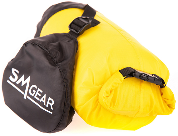 Компрессионный гермомешок SMGear Таффета 3л Желтый - Фото 3 большая
