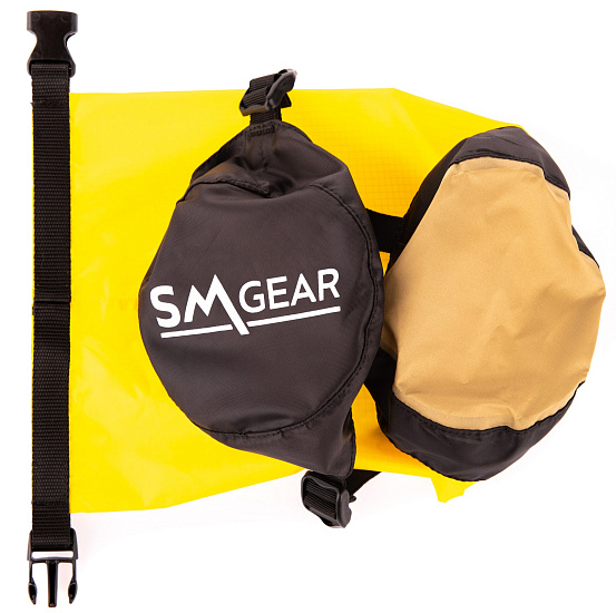 Компрессионный гермомешок SMGear Таффета 3л Желтый - Фото 5 большая