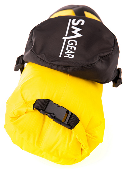 Компрессионный гермомешок SMGear Таффета 6л Желтый - Фото 3 большая
