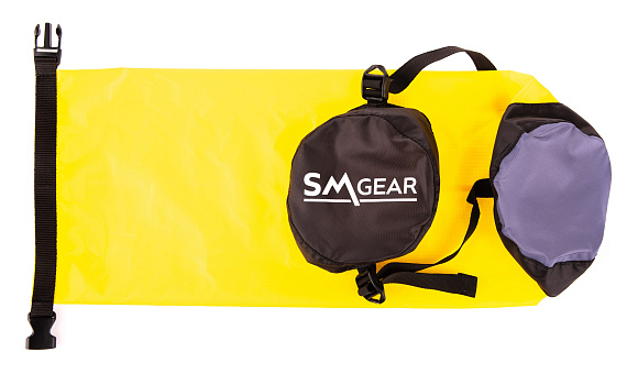 Компрессионный гермомешок SMGear Таффета 6л Желтый - Фото 5 большая