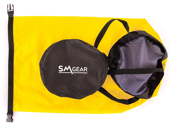 Компрессионный гермомешок SMGear Таффета 20л Жёлтый - Фото 5 большая