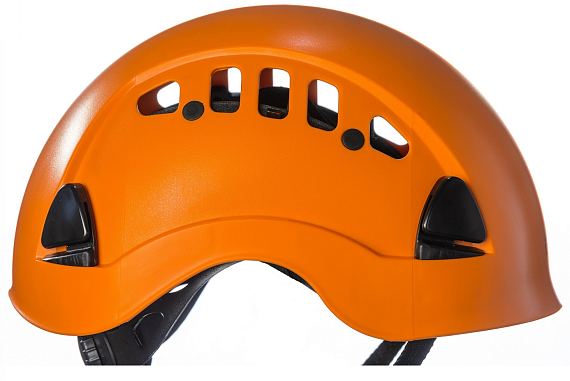 Каска Vertical с вентиляционными отверстиями Оранжевая - Фото 3 большая