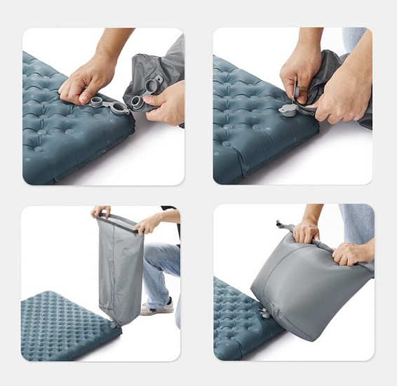 Коврик надувной Naturehike R3.5 Green - Фото 2 большая