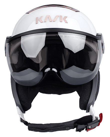 Горнолыжный шлем Kask Chrome Visor White/Pink Gold - Фото 2 большая