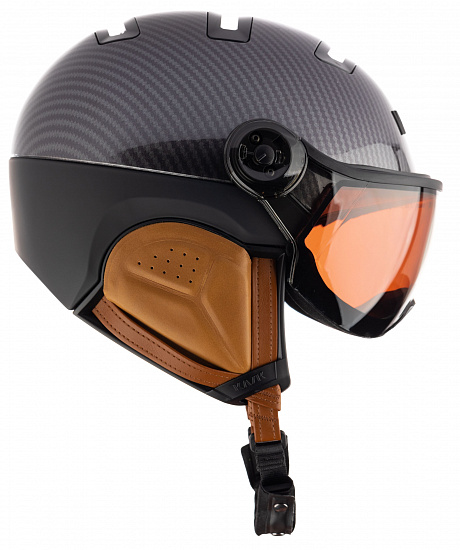Горнолыжный шлем Kask Elite Visor Carbon/Brown - Фото 1 большая