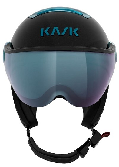 Горнолыжный шлем Kask Chrome Visor Black/Sky - Фото 3 большая