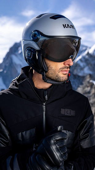 Горнолыжный шлем Kask Treasure Visor Silver - Фото 4 большая