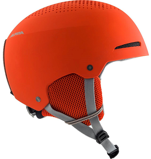 Горнолыжный шлем детский Alpina Zupo Pumpkin-Orange Matt - Фото 4 большая