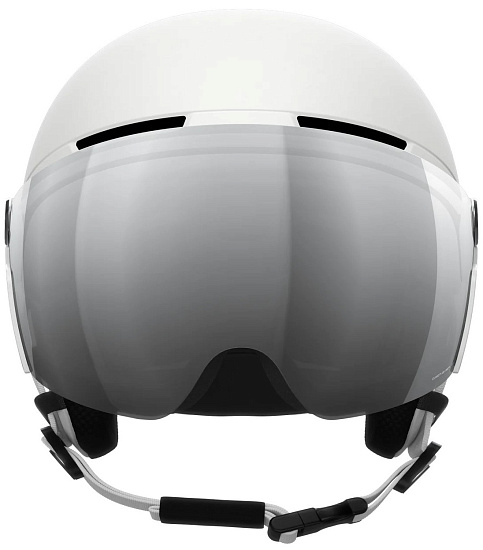 Горнолыжный шлем POC Obex Visor Hydrogen White Matt - Фото 2 большая