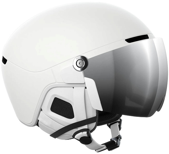Горнолыжный шлем POC Obex Visor Hydrogen White Matt - Фото 3 большая