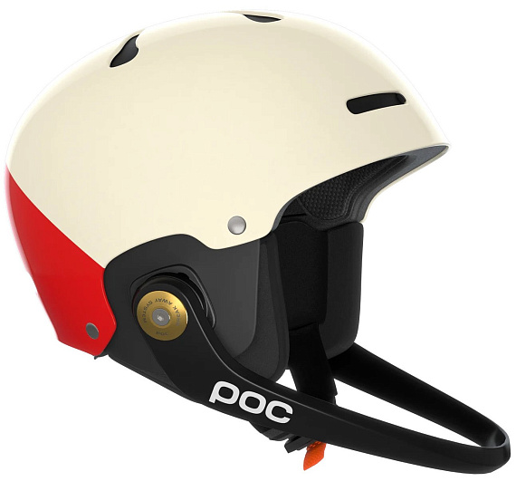 Горнолыжный шлем POC Artic Sl Mips Rouge/Blanc - Фото 3 большая